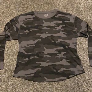 Camo long sleeve shirt